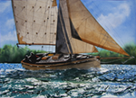 under sail, summer afternoon breeze II painting thumbnail